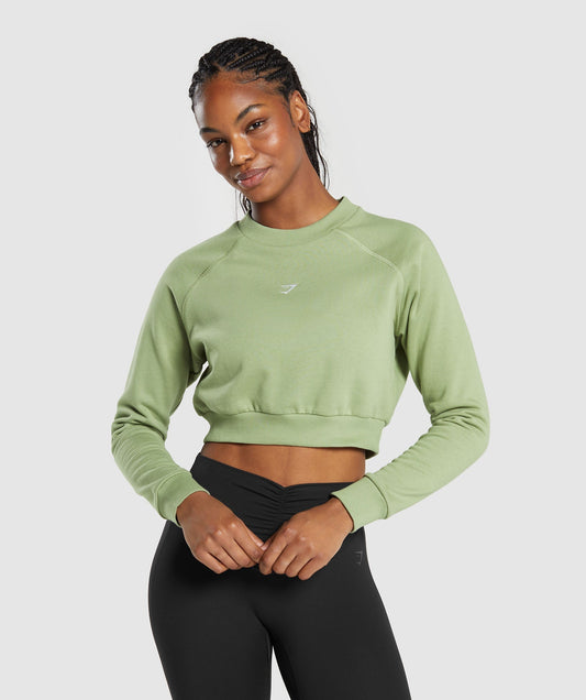 Green sweatshirt-Talla M